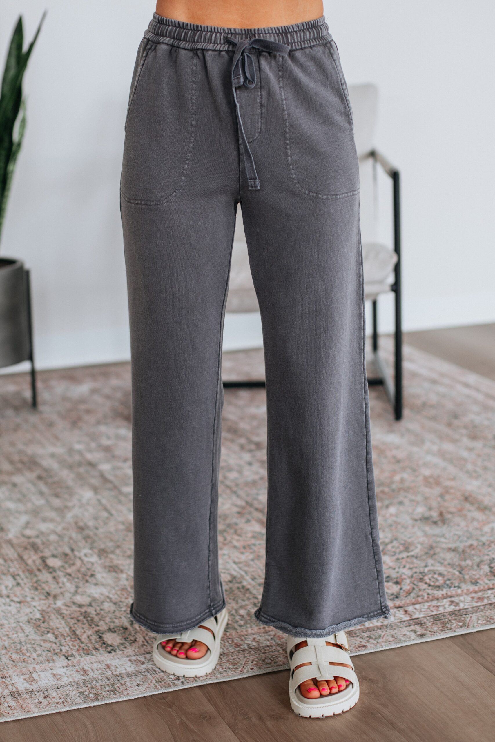 Saar Lounge Pants - Charcoal - Image 3