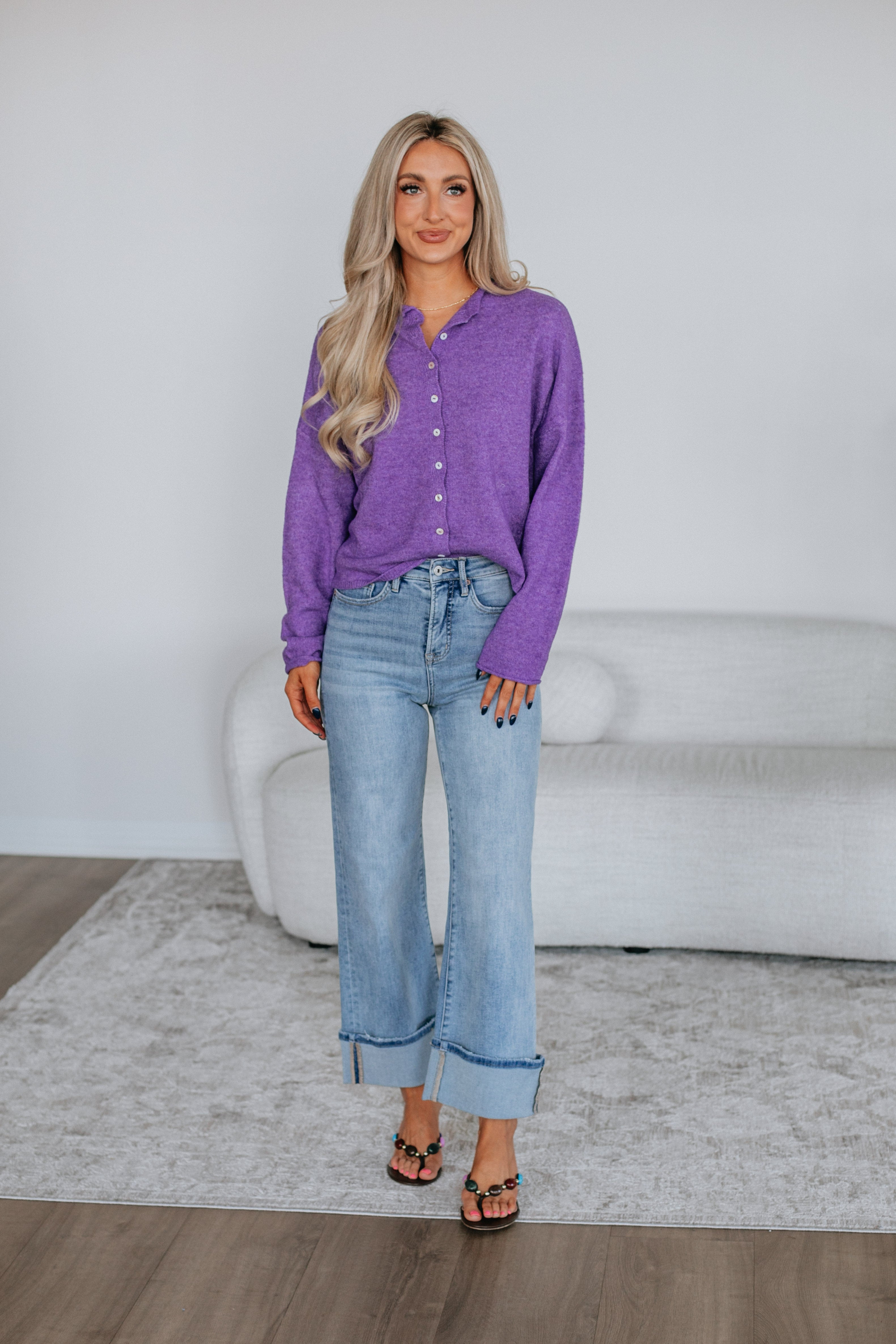 Brooke Cardigan - Violet - Image 2