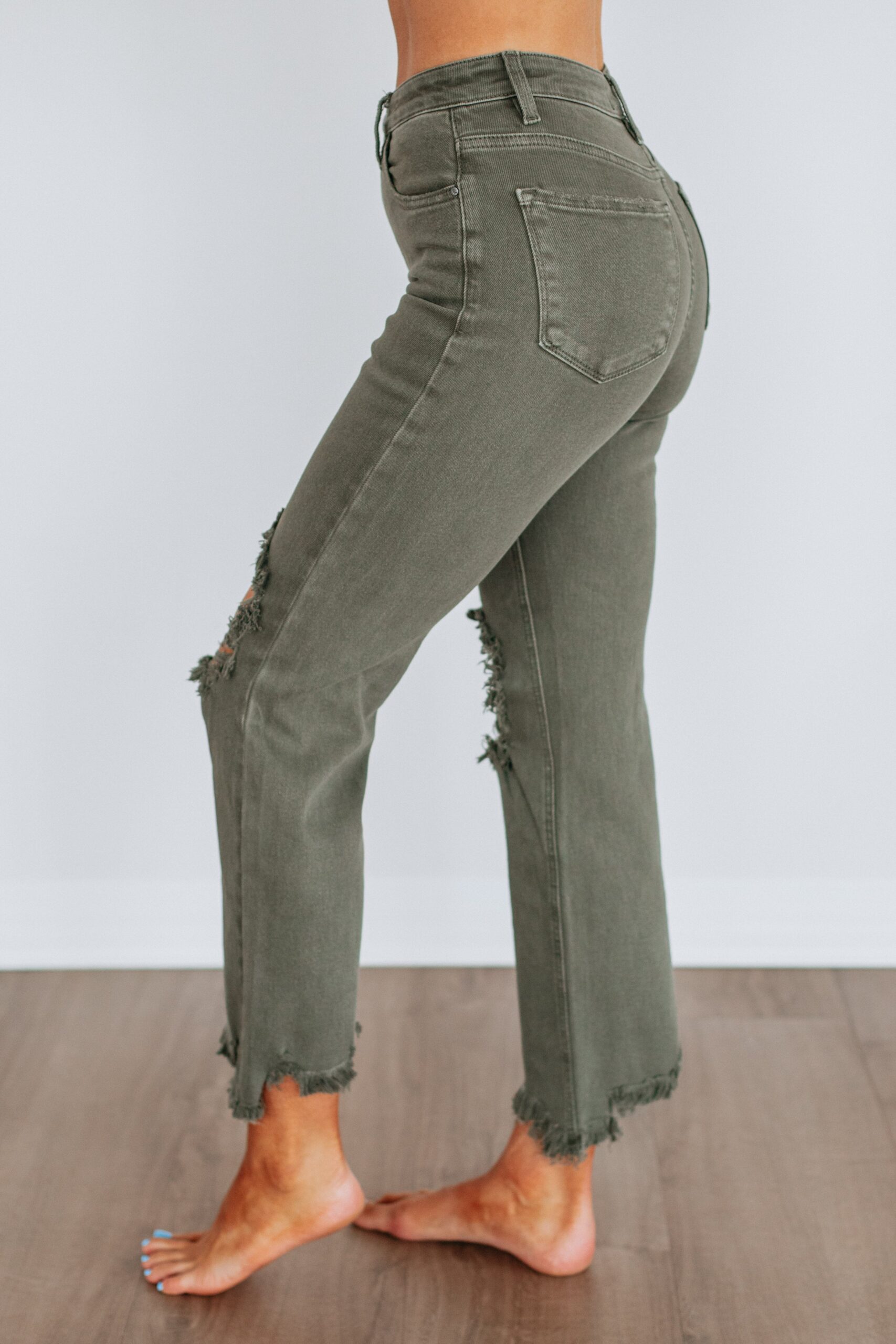 Rudy Risen Jeans - Dark Olive - Image 5