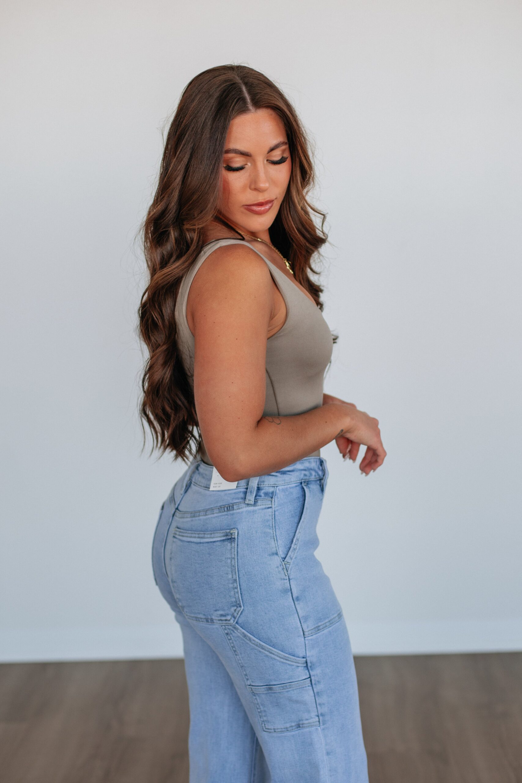 Elena Basic Bodysuit - Mushroom - Image 3