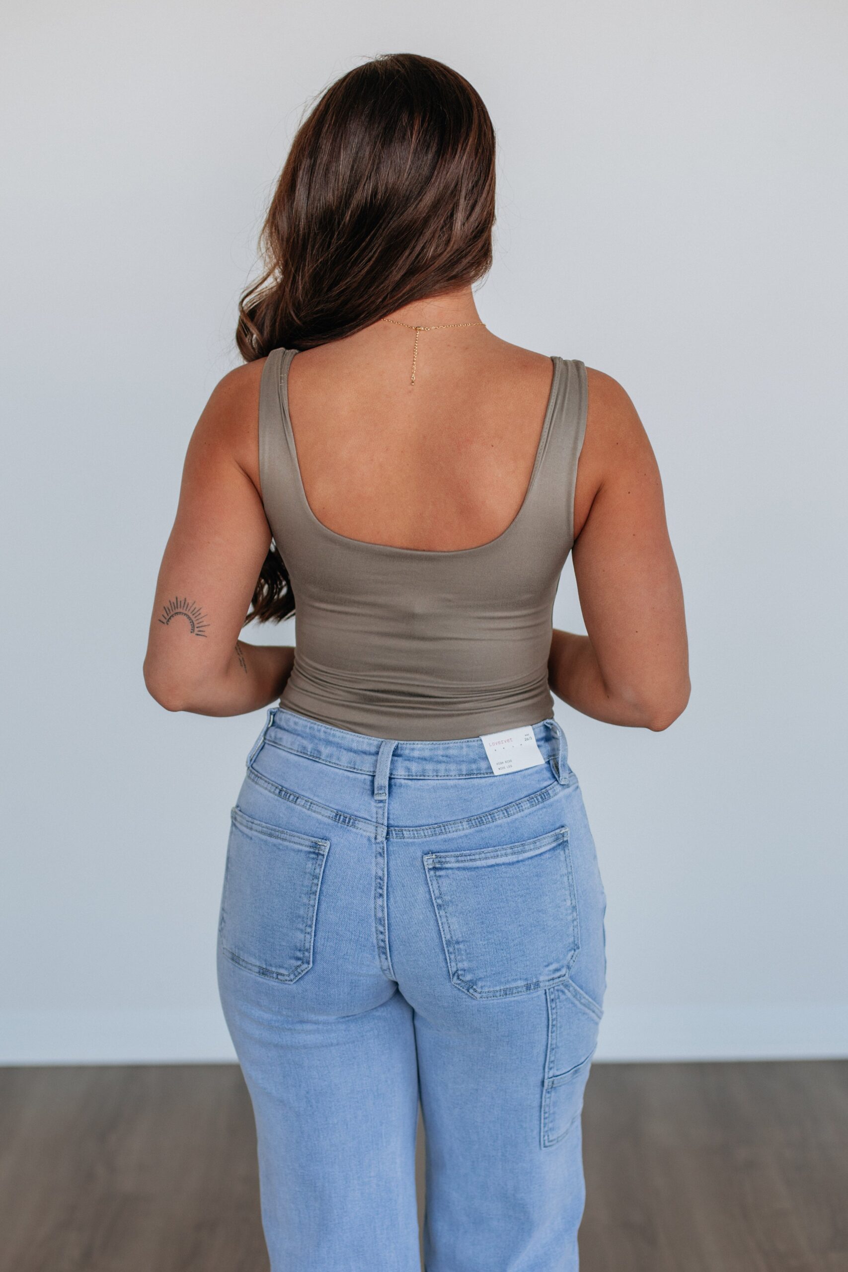 Elena Basic Bodysuit - Mushroom - Image 5