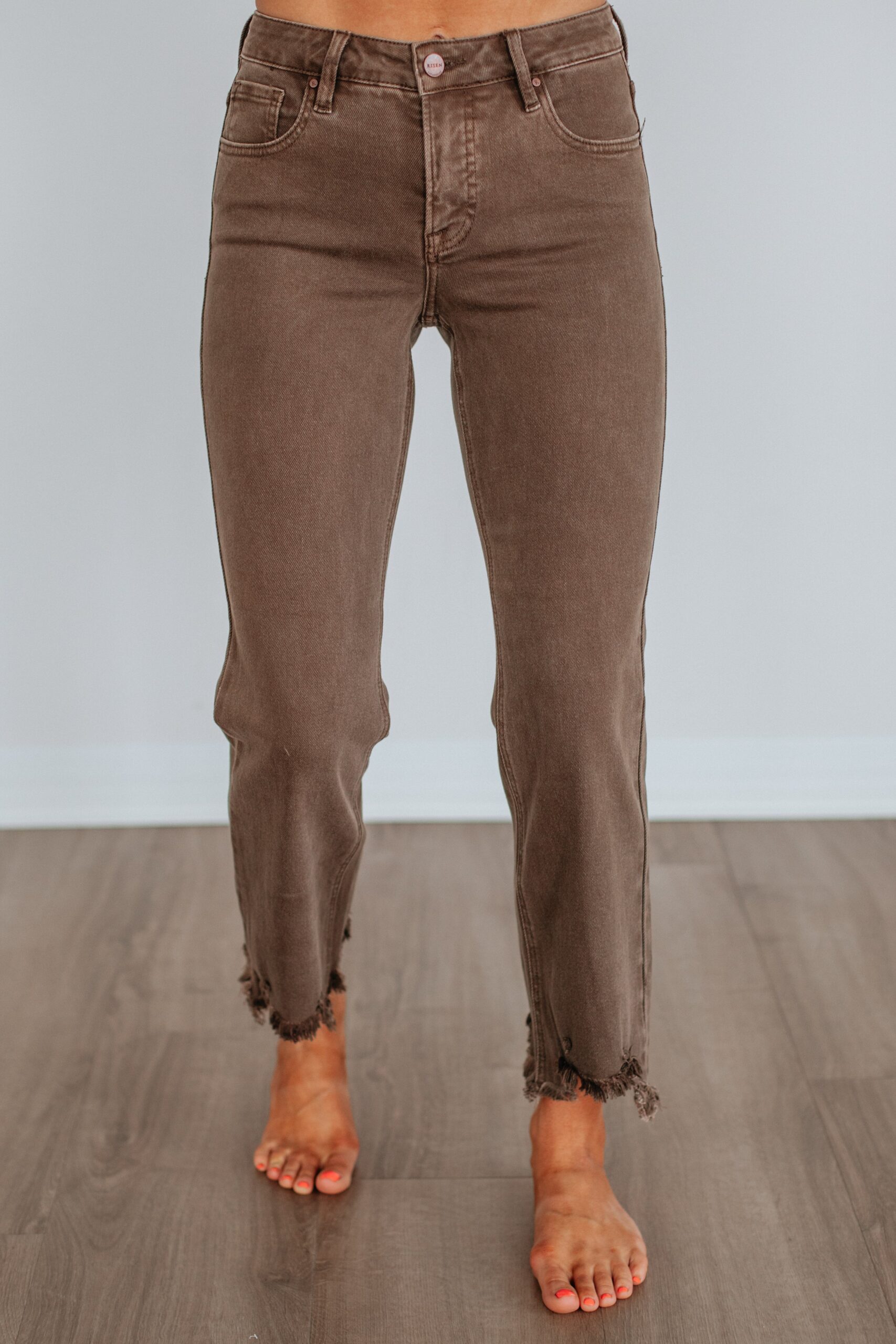 Neona Risen Jeans - Brown - Image 5