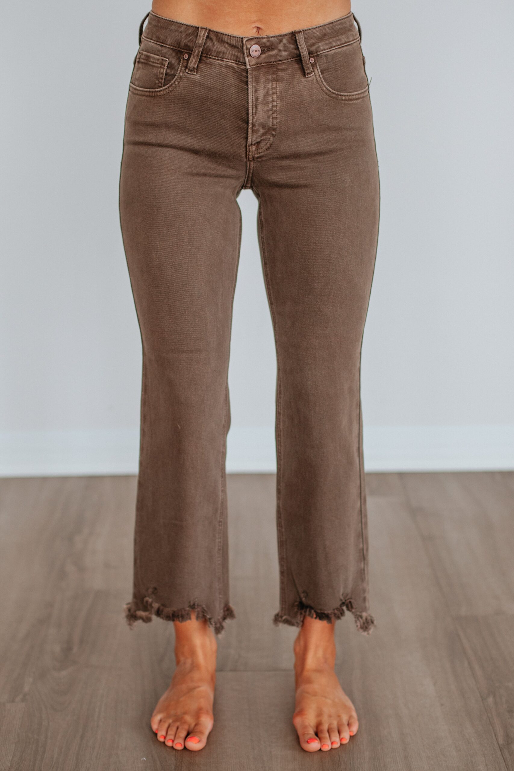 Neona Risen Jeans - Brown - Image 3