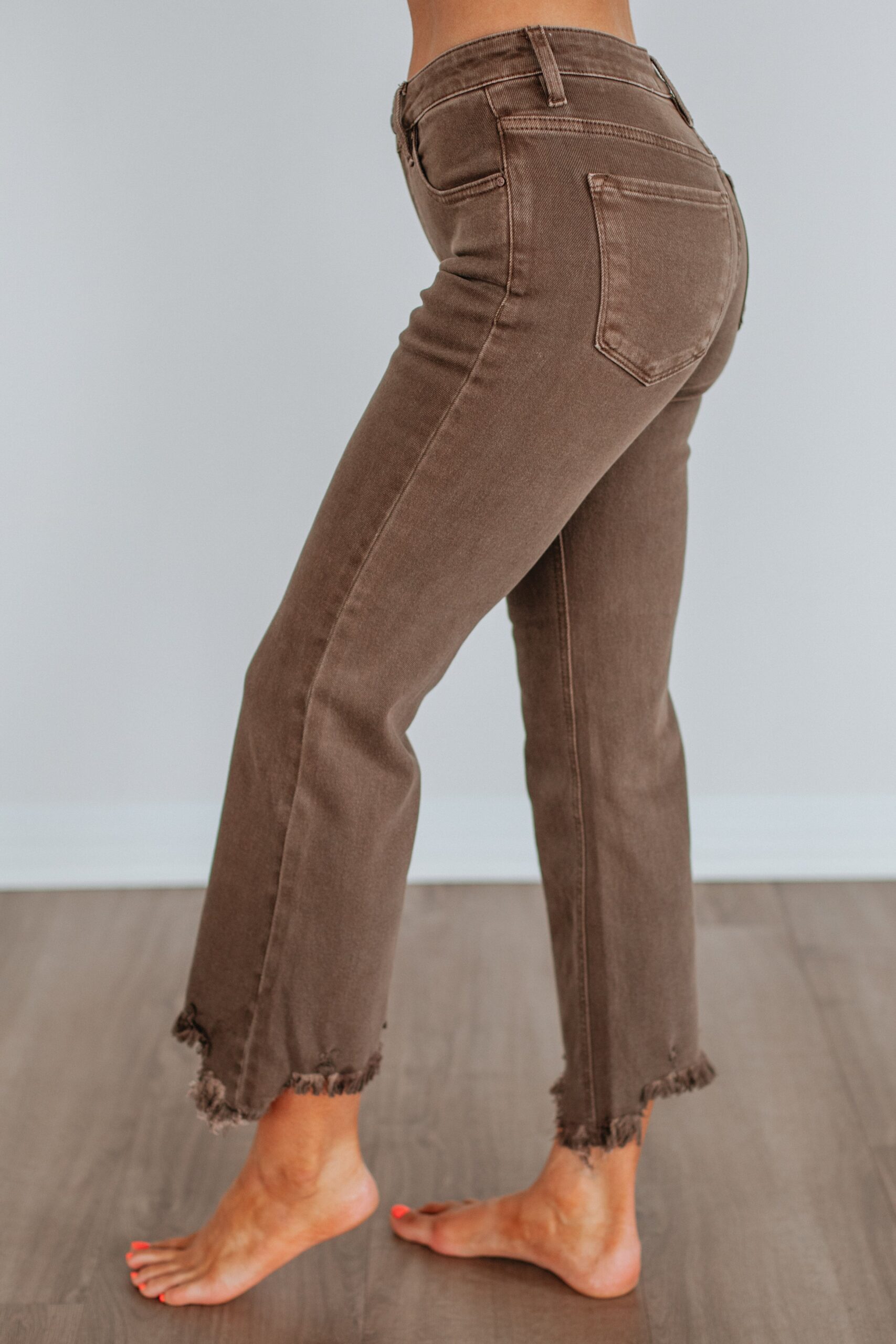 Neona Risen Jeans - Brown - Image 2