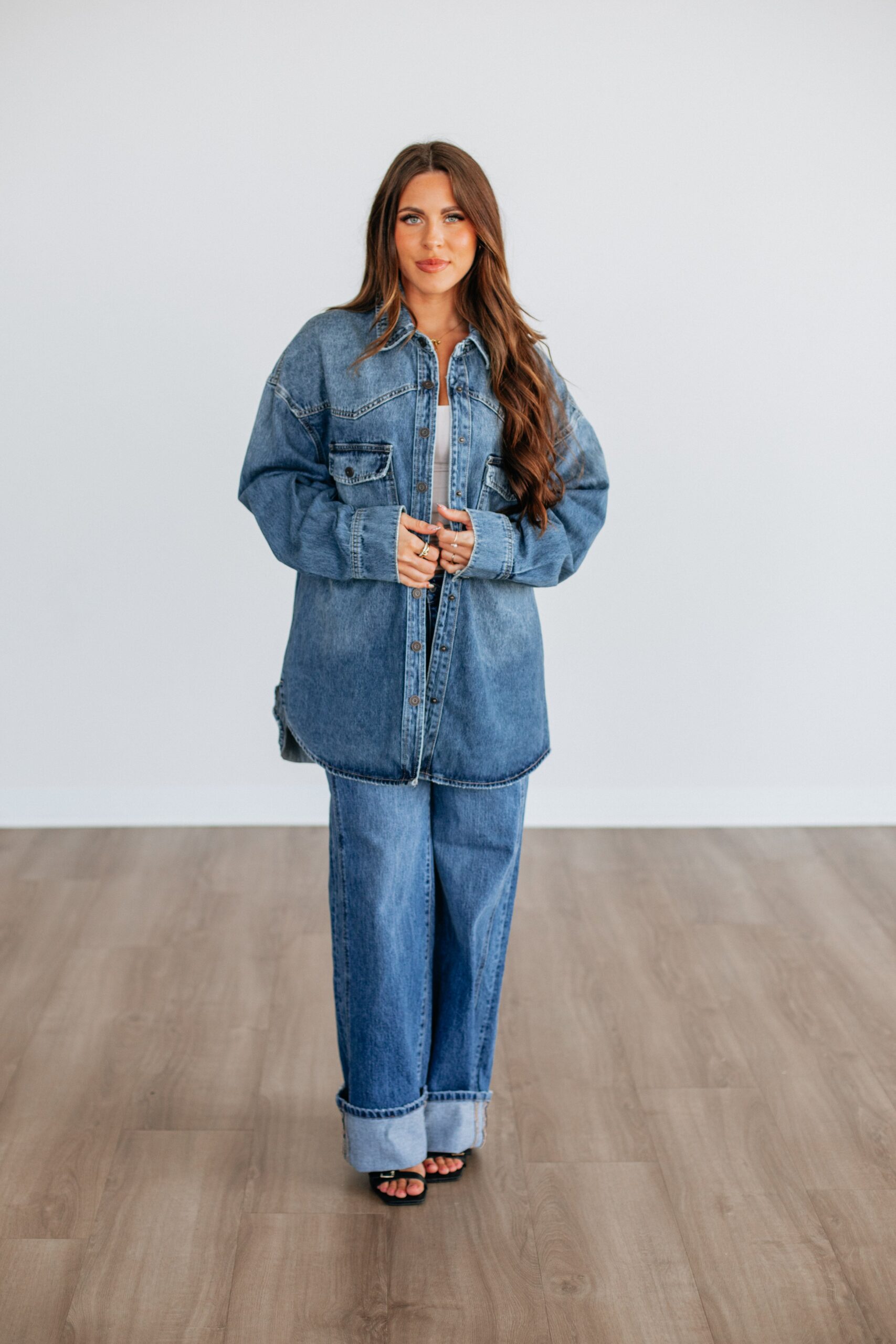Sidnee Hidden Denim Jacket - Image 2