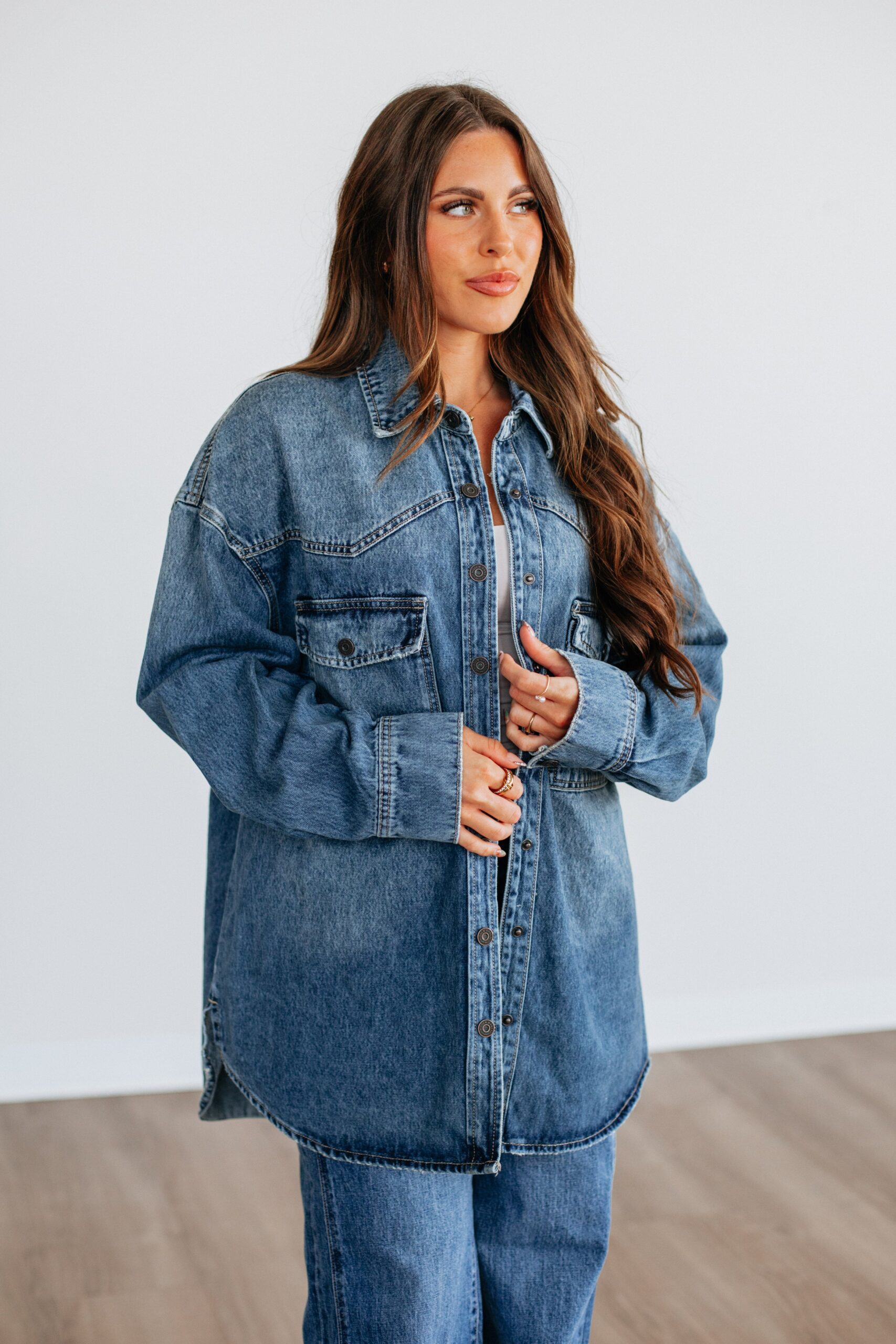 Sidnee Hidden Denim Jacket - Image 4