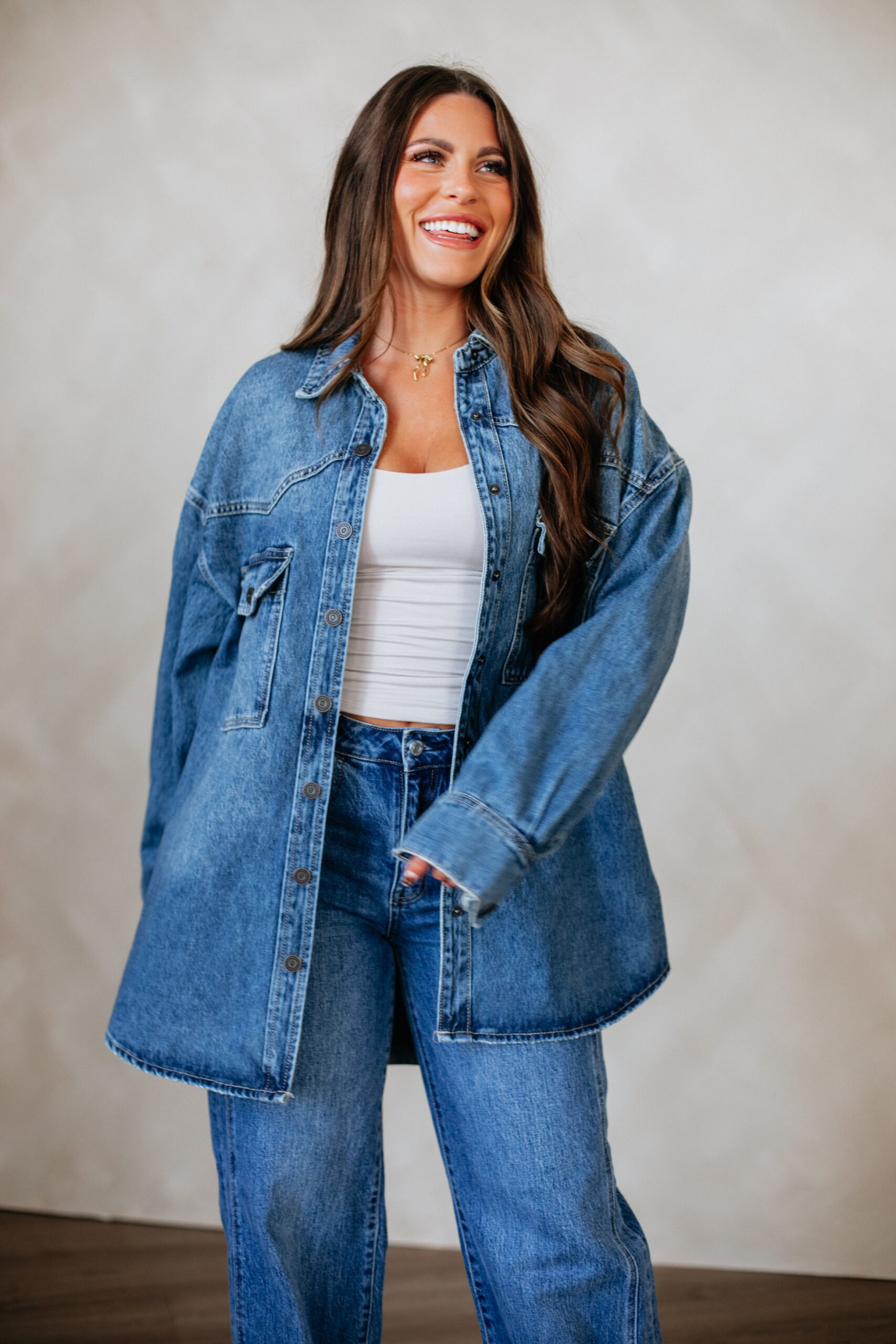 Sidnee Hidden Denim Jacket - Image 7