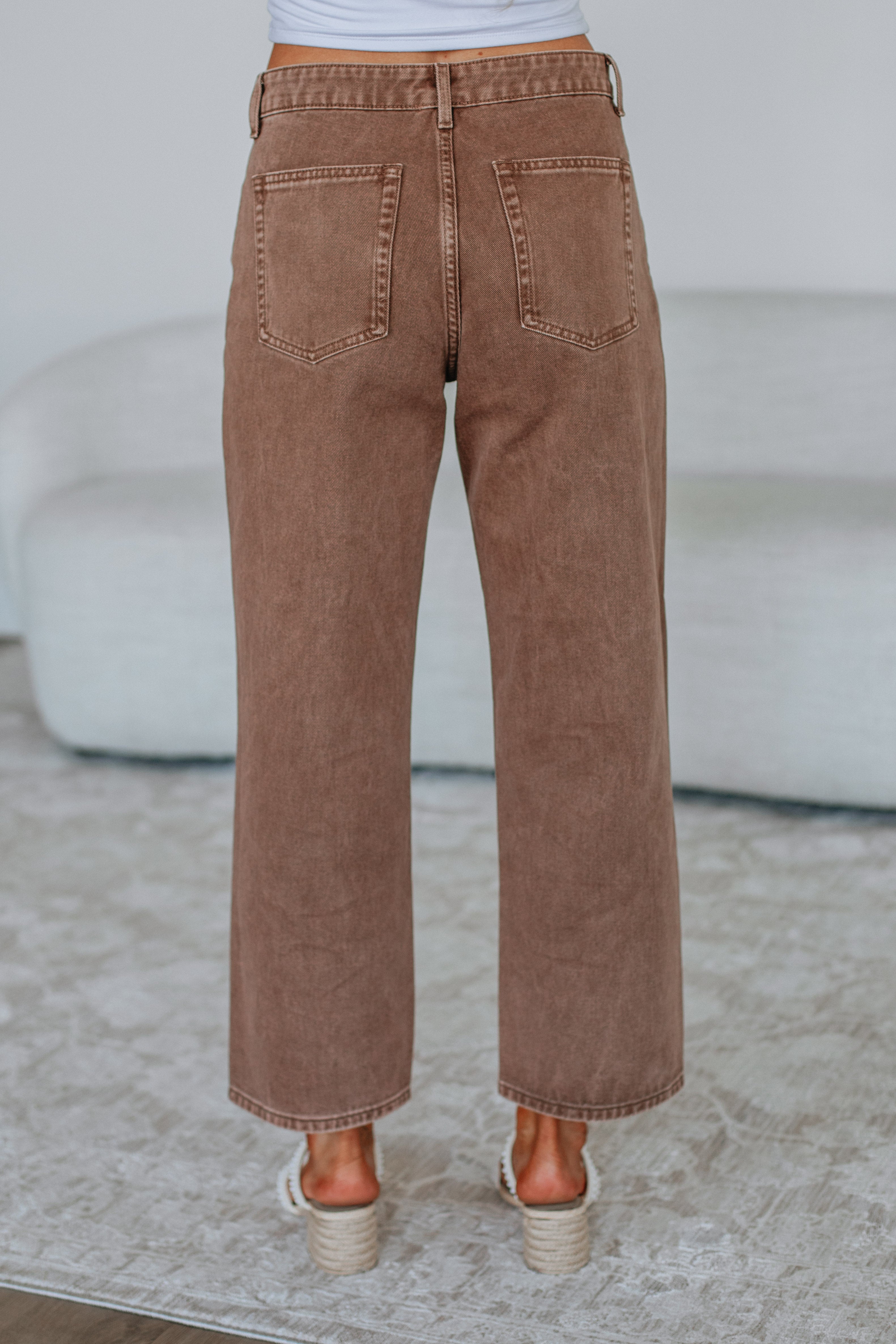 Rommi Denim Pants - Mocha - Image 4