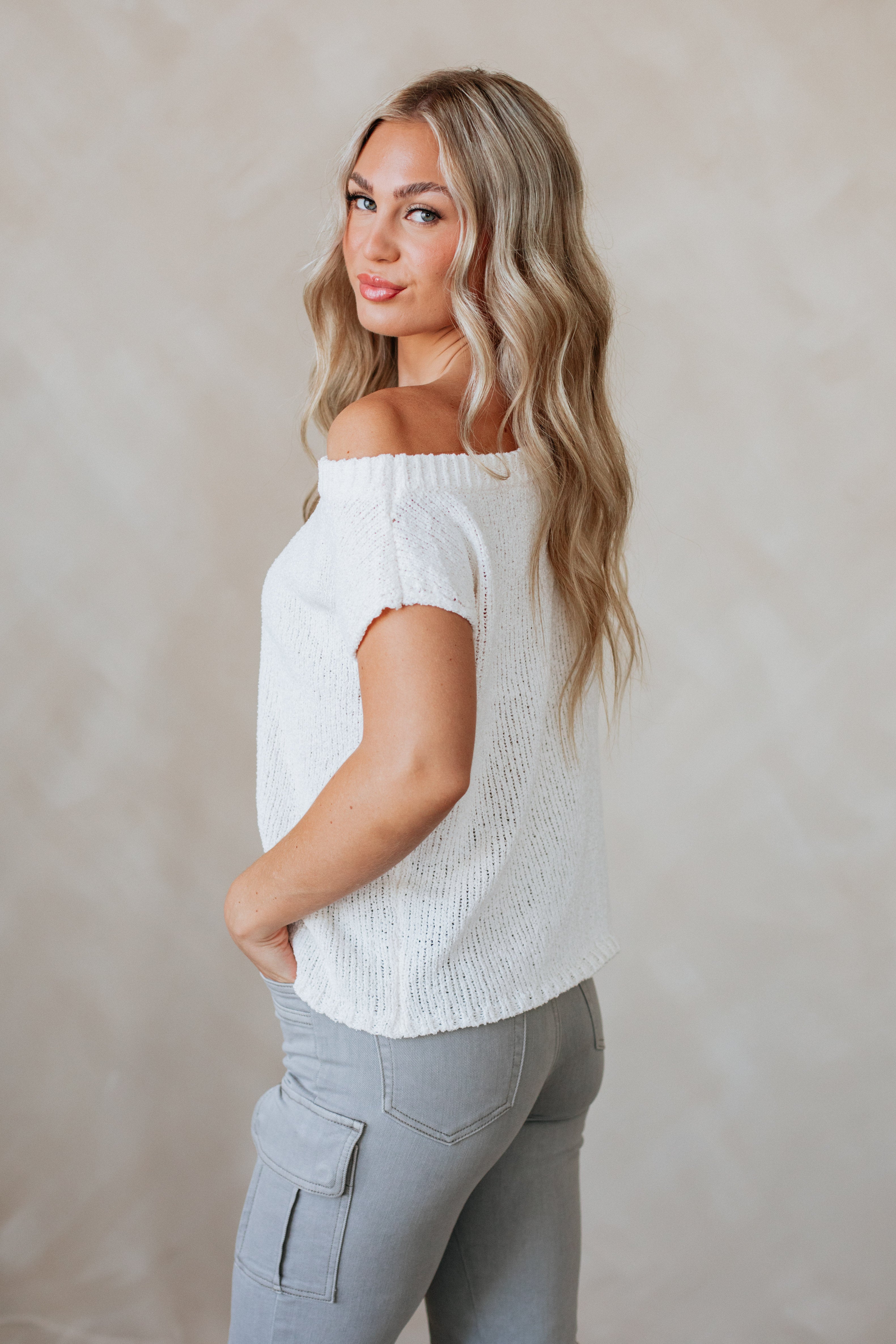 Cerissa Off The Shoulder Sweater - Image 9