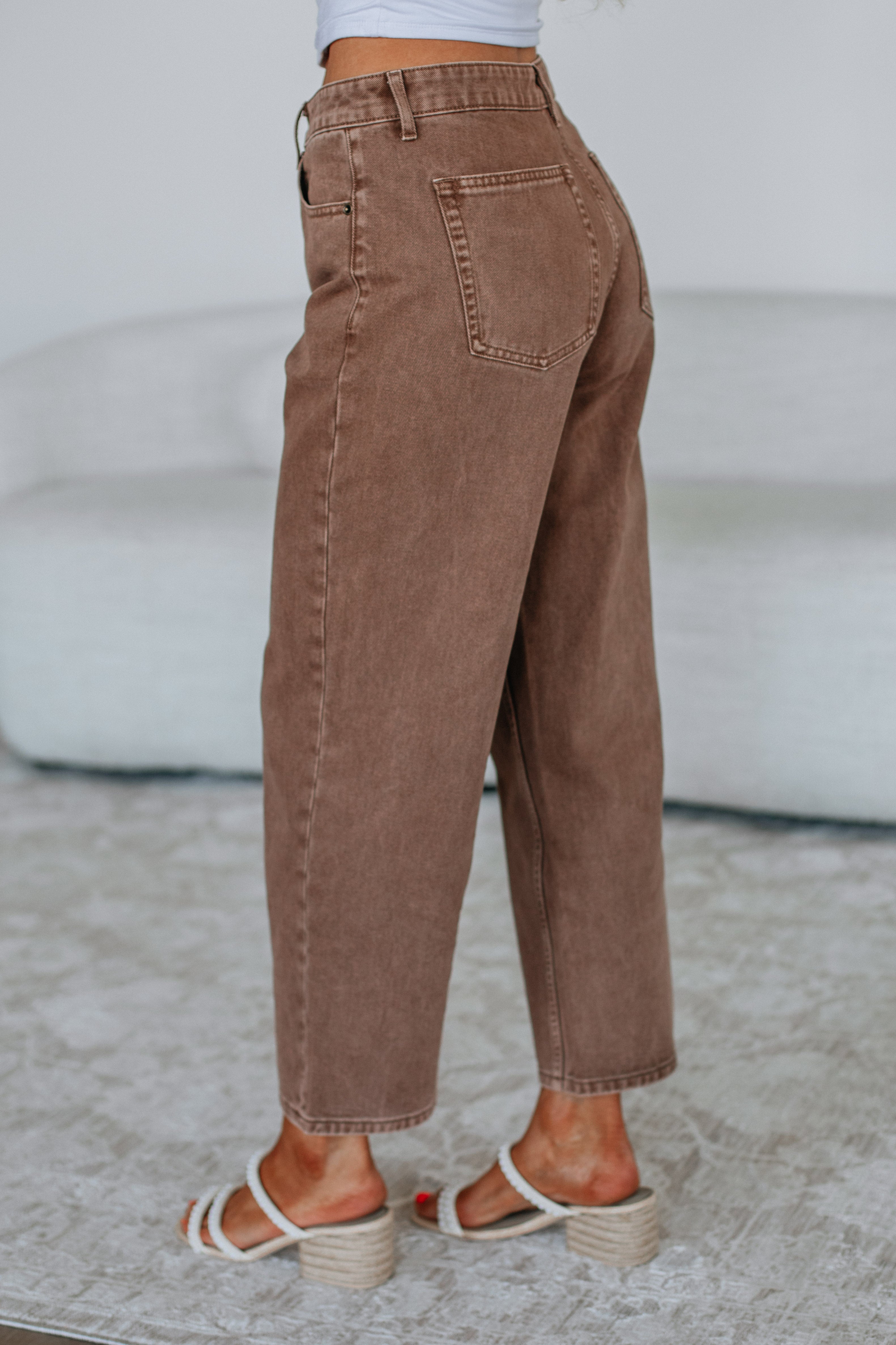 Rommi Denim Pants - Mocha - Image 9
