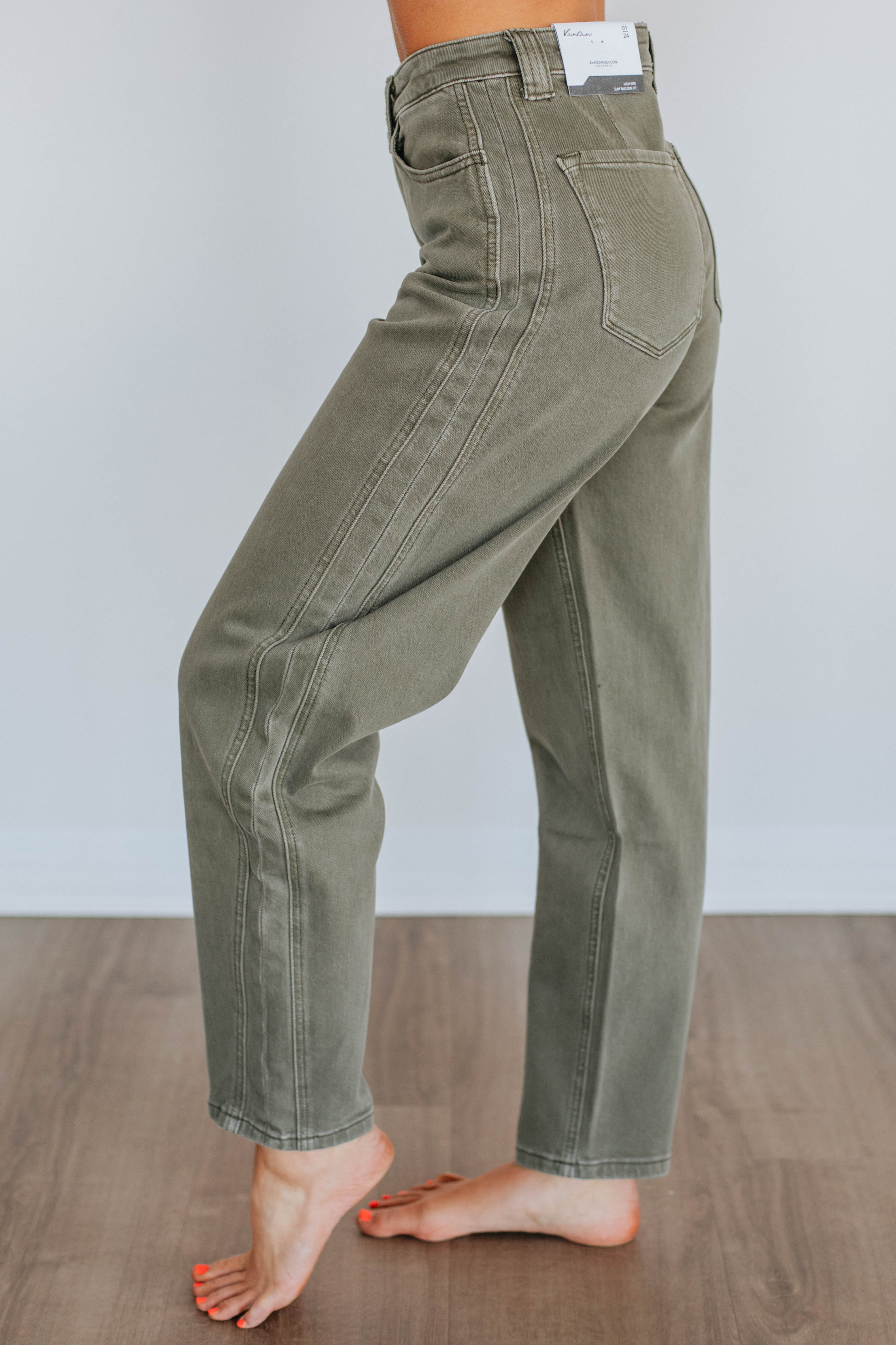 Trevina KanCan Jeans - Olive - Image 2
