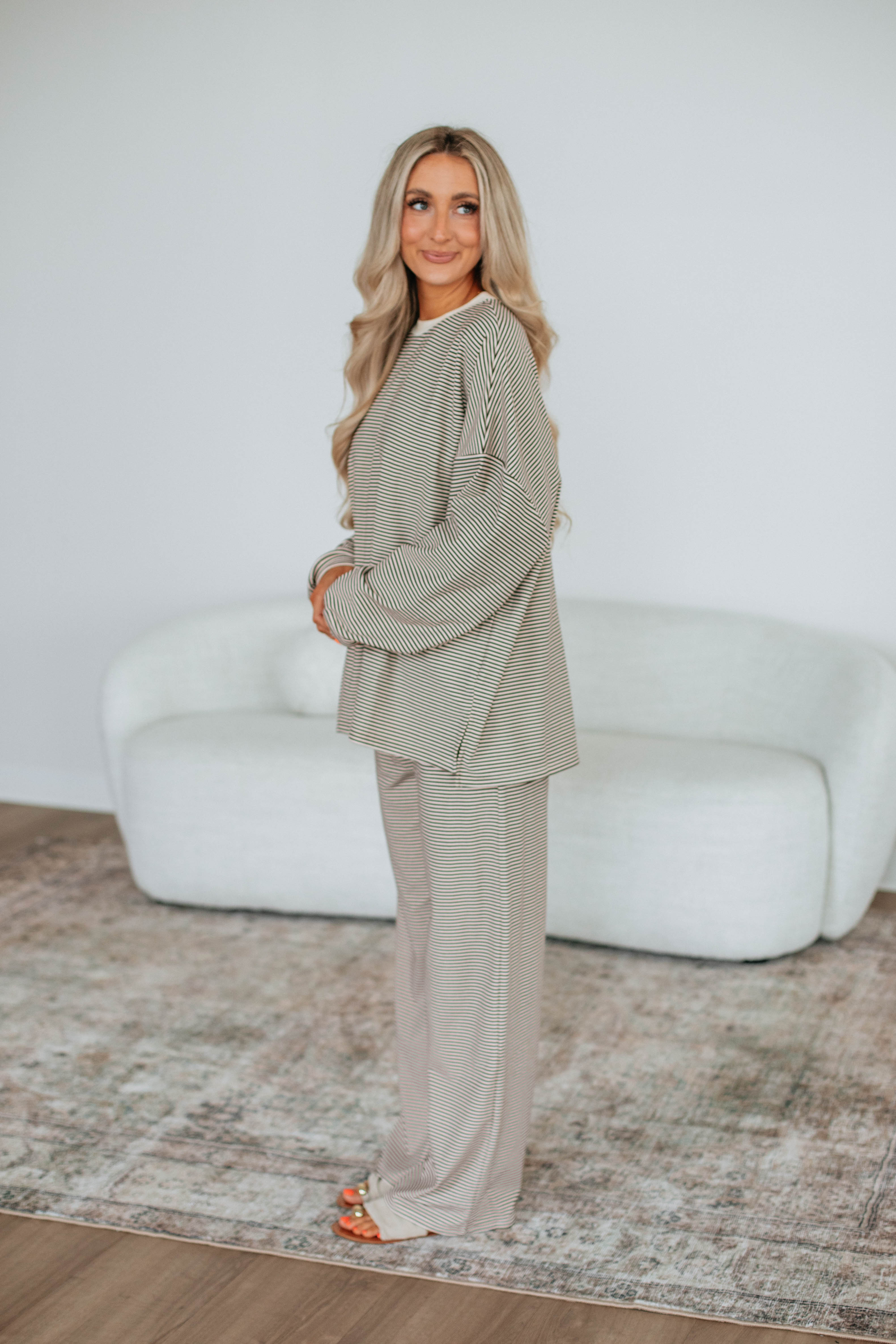 Cayla Striped Pants - Espresso Mix - Image 5