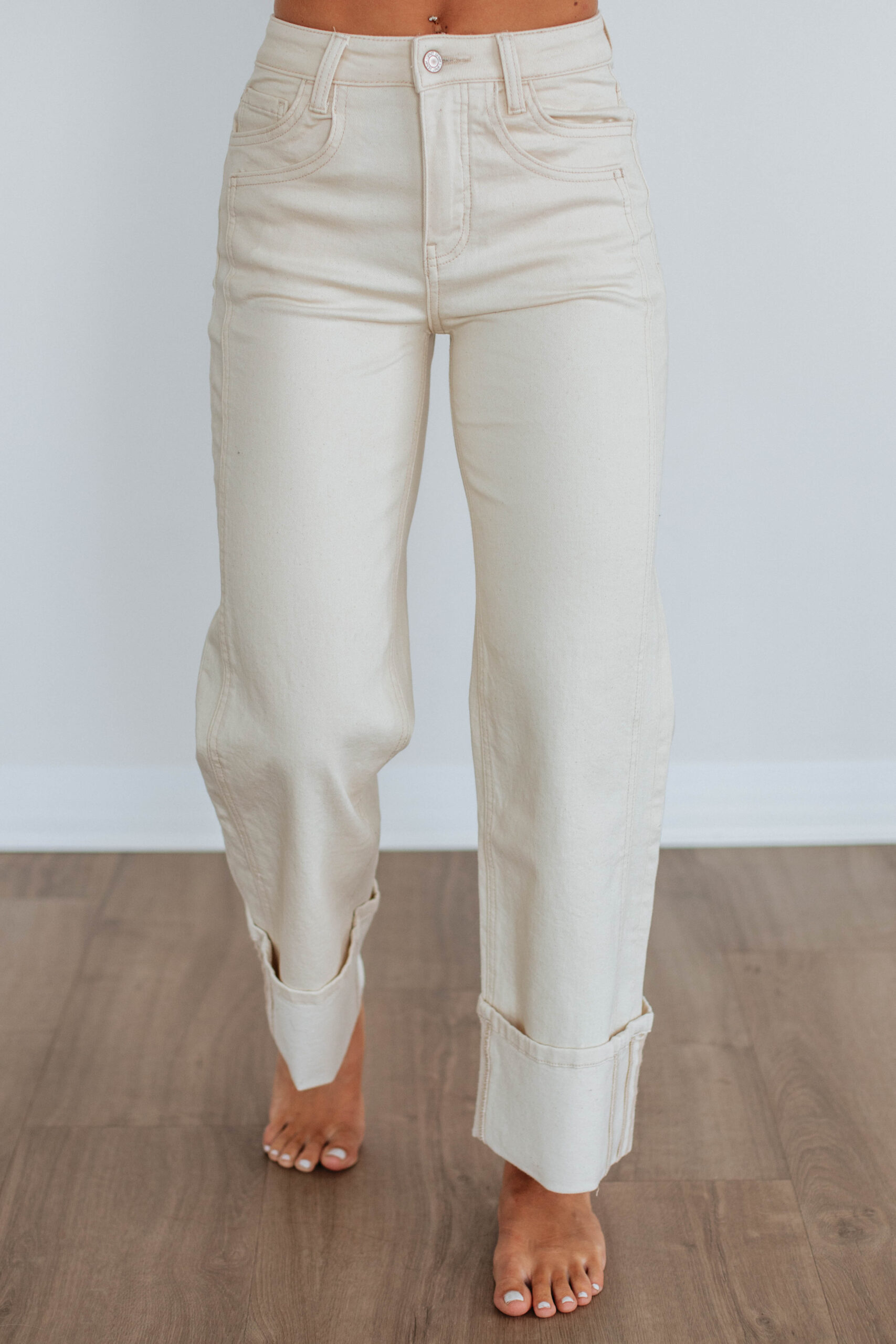 Olivia Vervet Jeans - Natural - Image 4