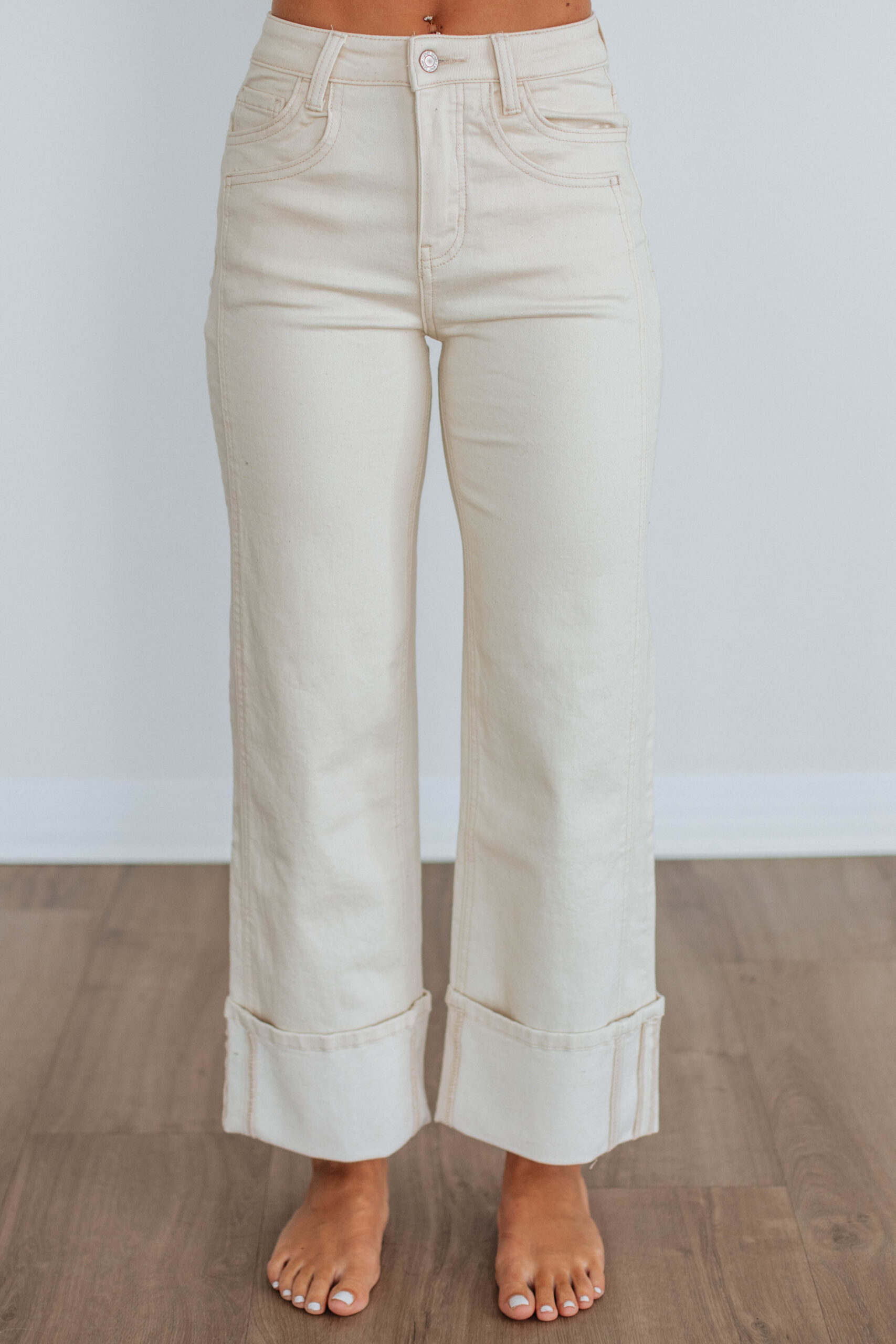 Olivia Vervet Jeans - Natural - Image 3