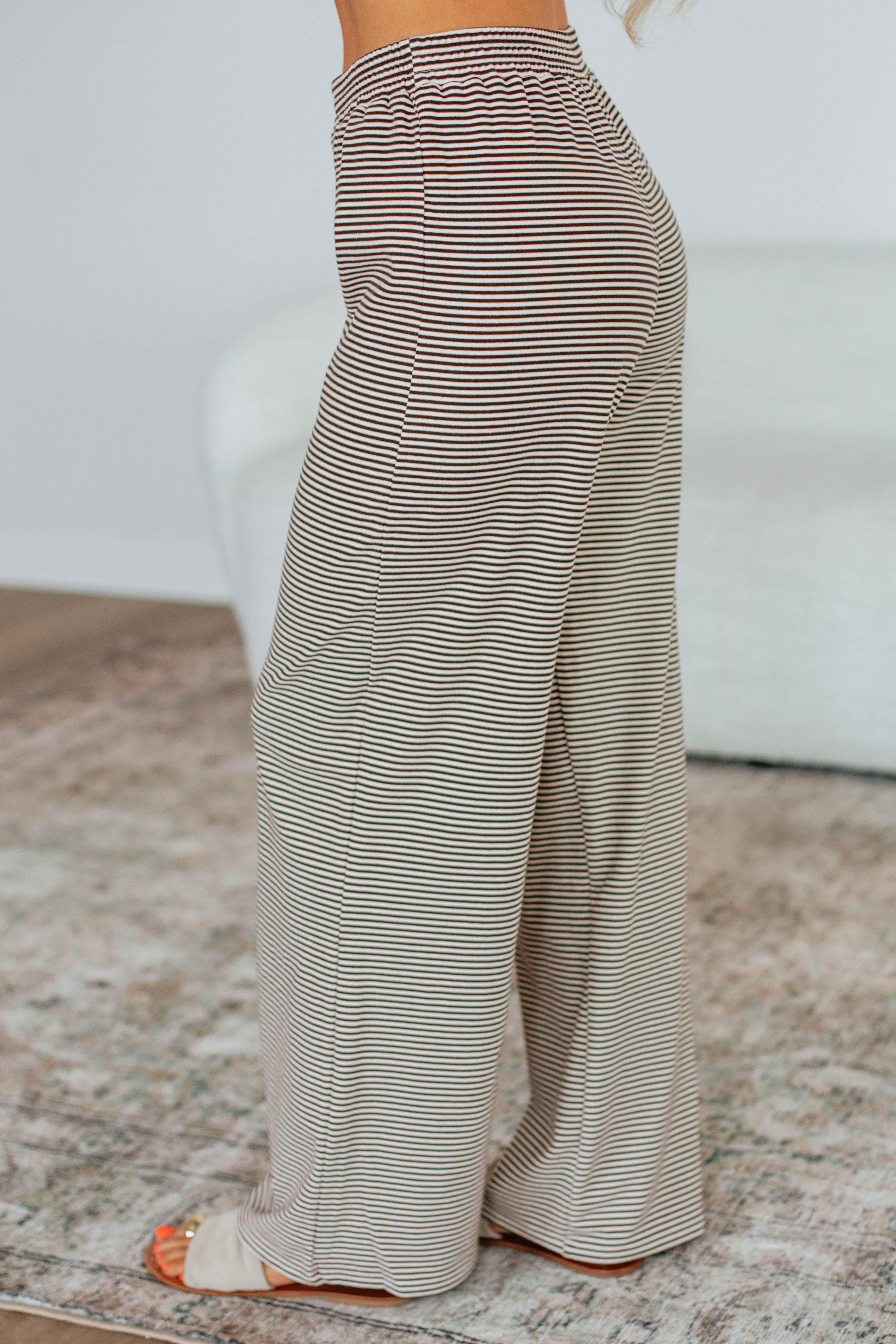 Cayla Striped Pants - Espresso Mix - Image 3