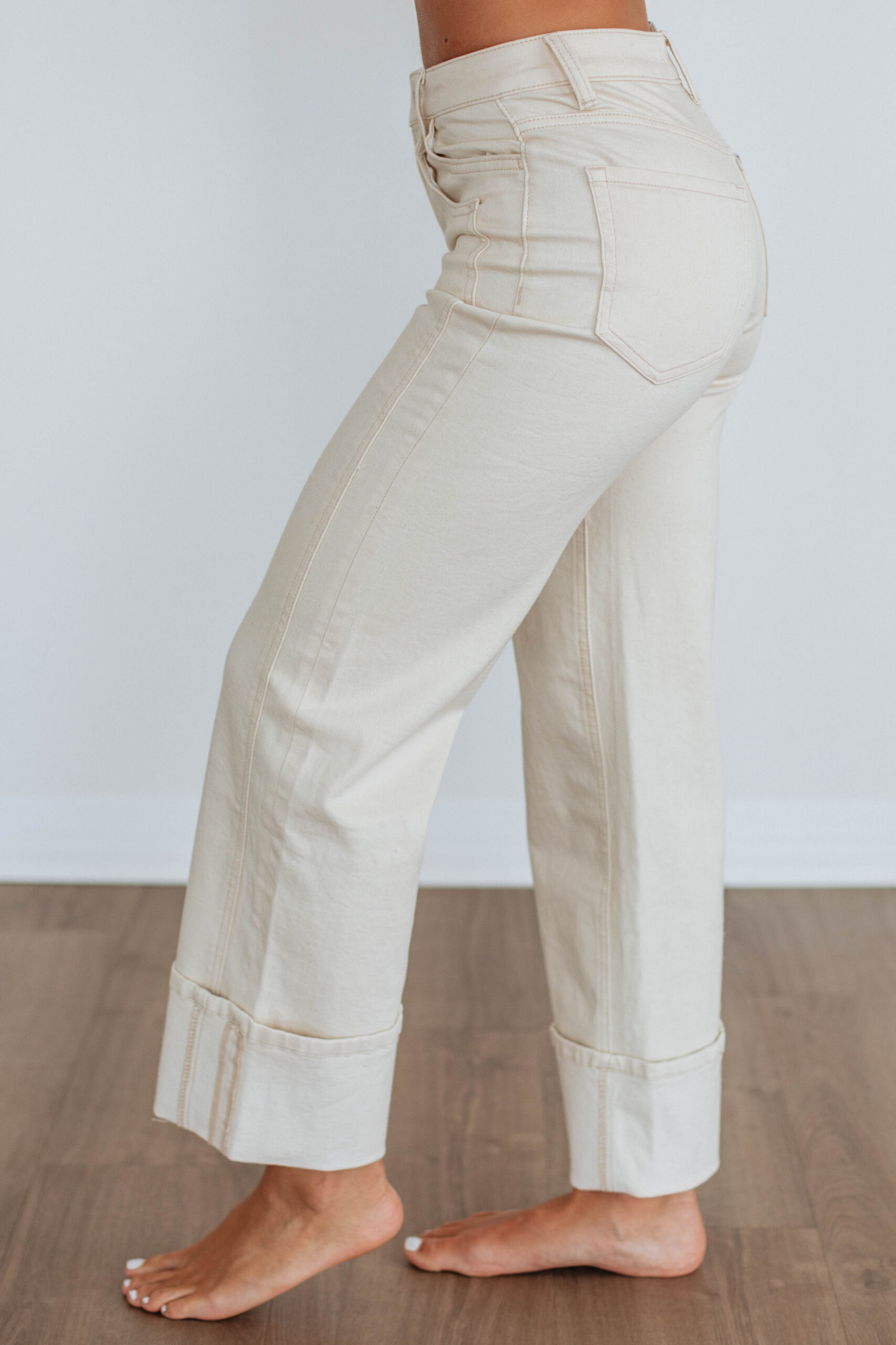 Olivia Vervet Jeans - Natural - Image 5