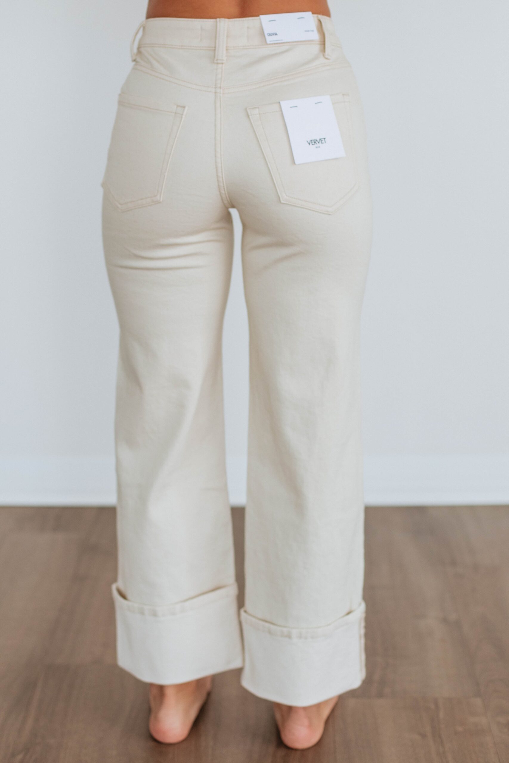 Olivia Vervet Jeans - Natural - Image 6